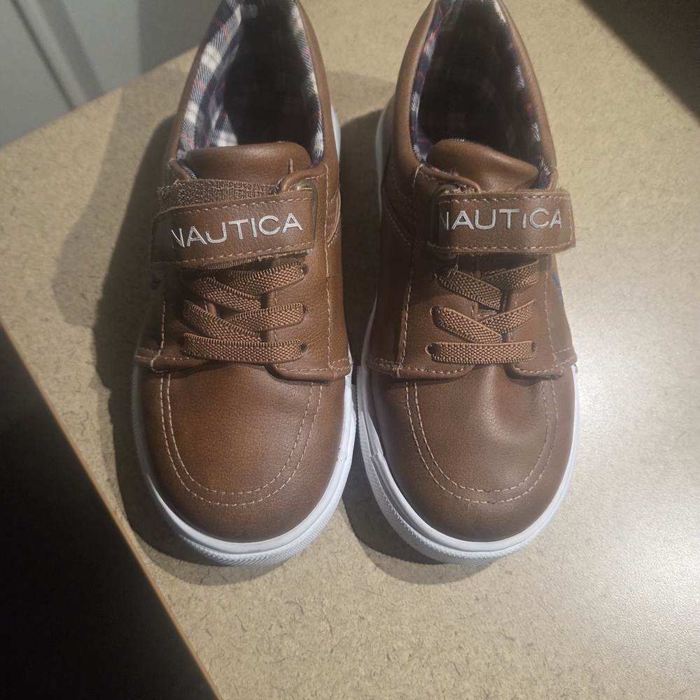 Nautica Boys Brown Dress Shoes (Size 10